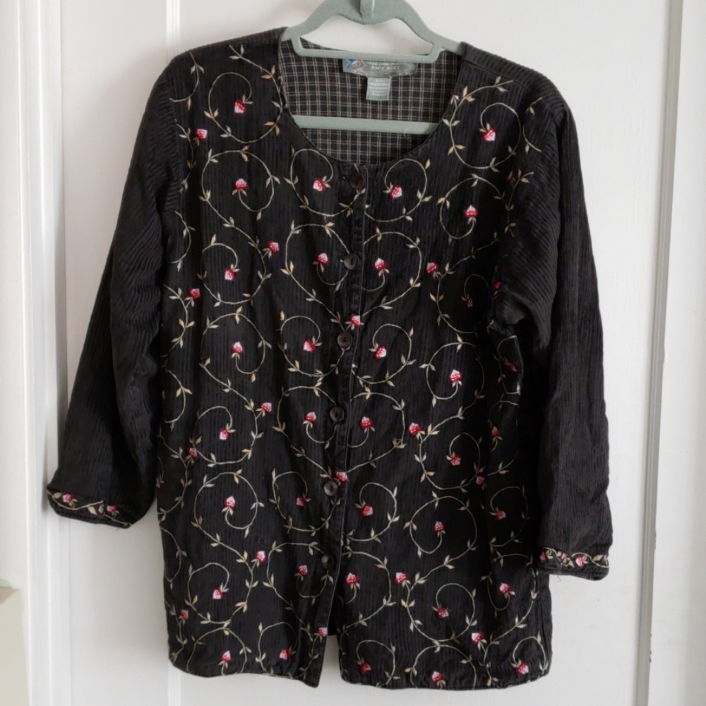Sweet Embroidered Papy Boez S/M Cordoruy Jacket
